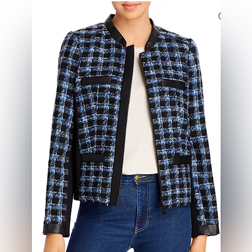 KARL LAGERFELD tweed jacket 🖤🤍💙